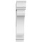 Ekena Millwork Standard Legacy Architectural Grade PVC Bracket With Traditional Ends, 5"W x 24"D x 24"H BKTP05X24X24LEC01 - alternate 3